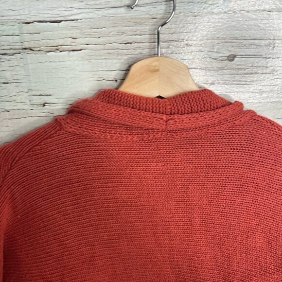 April Cornell wool blend cardigan sweater orange size xs - Picture 7 of 9